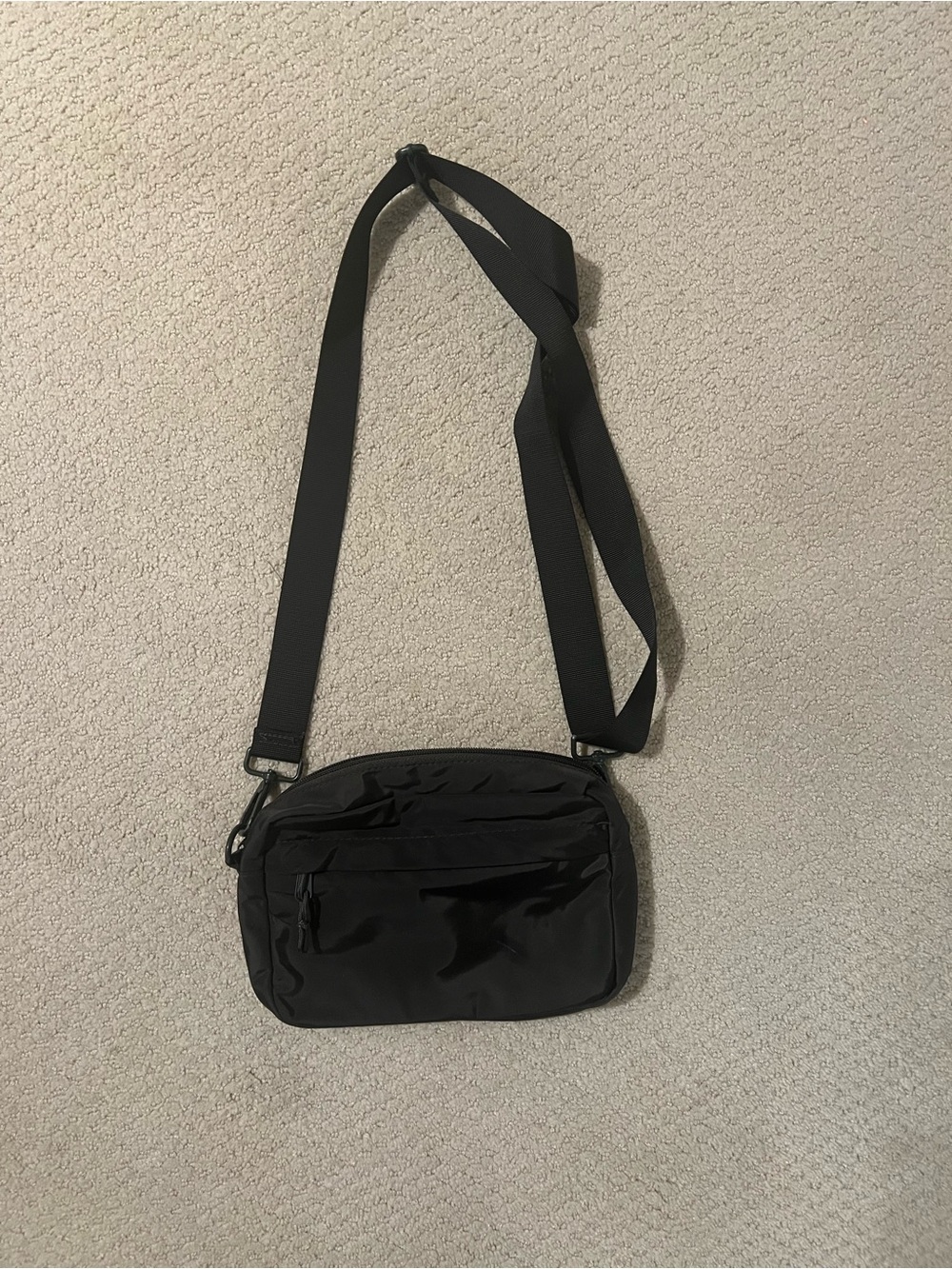 GAP Black Nylon Crossbody Bag with Wide Strap